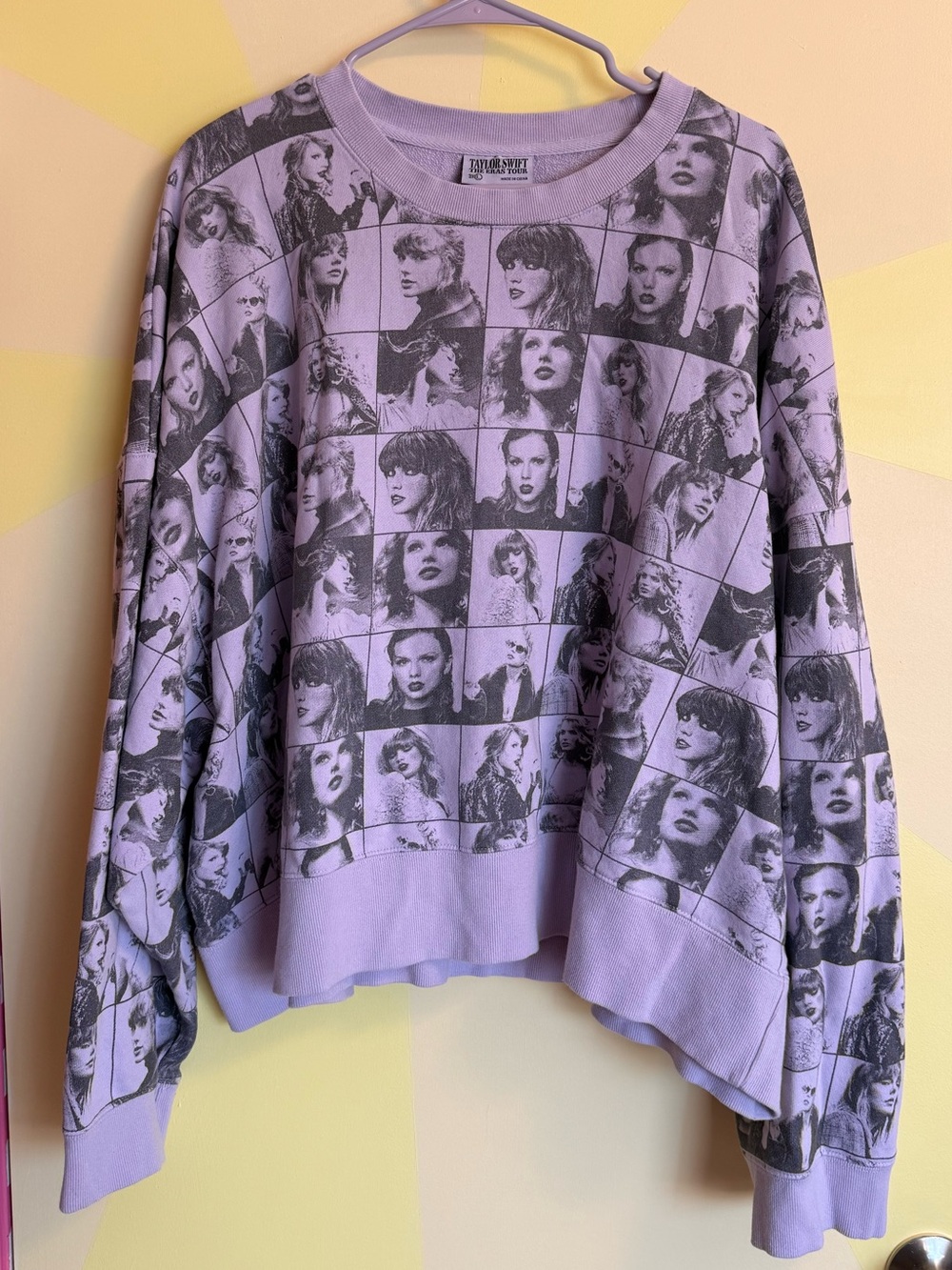 Taylor Swift Eras Tour Cropped Lavender Pullover 3X Official Merch
